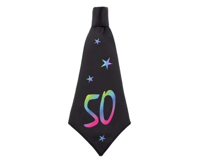 Krawat urodzinowy B&C 50 rozm. 42x18 cm