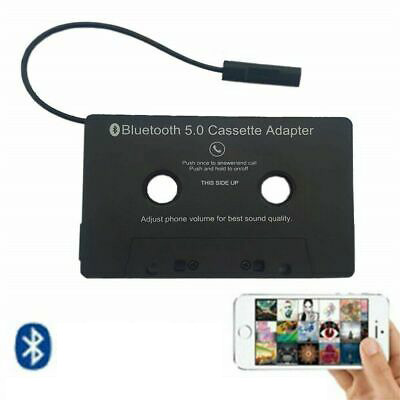 CASSETE ADAPTADOR TRANSMISOR MP3 BLUETOOTH 5.0 NEGRO  