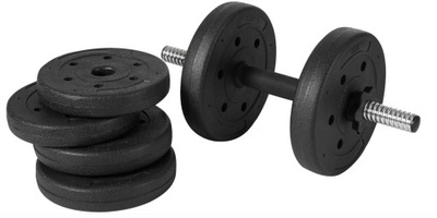 Zestaw hantli 10kg 2x1,25 2x1,5 2x2 kg NEWCENTIAL