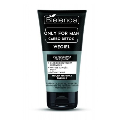 BIELENDA For Men Carbo Detox żel do mycia twarzy