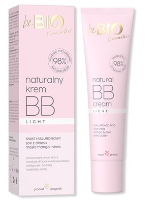 beBIO Natural BB Cream Naturalny krem BB Light