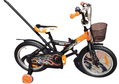 Rower Rock Kids - Speed - 16 - pomarańczowo-czarny