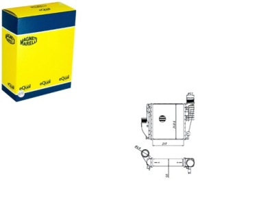 Magneti marelli интеркулер peugeot 308 2 фото №1