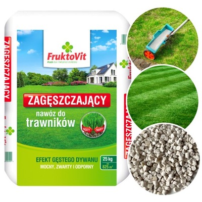 Fruktovit Plus zagęszczający nawóz do trawników 25kg