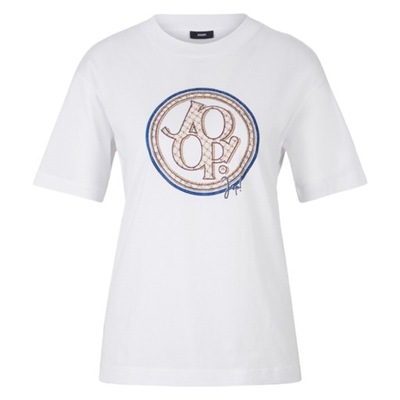 JOOP! - T-shirt w kolorze biało-niebieskim 34
