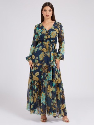 GUESS Sukienka Maxi kwiatowy print S