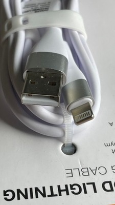 HYKKER kabel USB - Lightning 1,2 m - biały