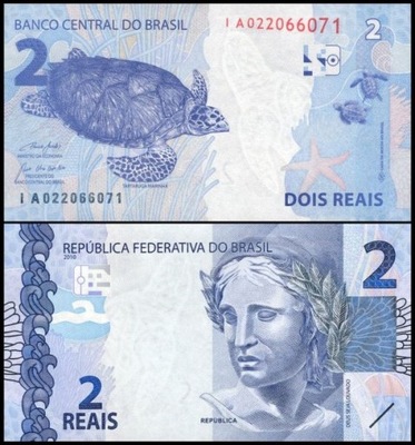 Brazylia 2 Reais 2010 P-252 UNC