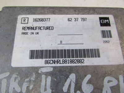 Блок керування , бортовий комп'ютер двигуна opel astra ii g фото №1