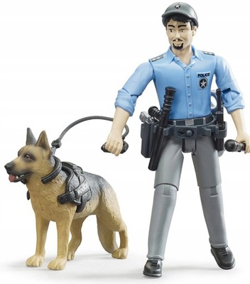 Bruder 62150 Figurka policjanta z psem