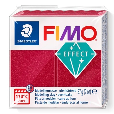 FIMO Effect masa STAEDTLER 57g 28/czerwony metalik