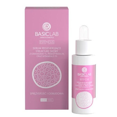 BASICLAB Serum Regenerujące Strukturę Skóry SPRĘŻYSTOŚĆ I ODBUDOWA, 30 ml