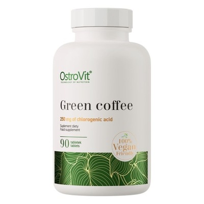 OstroVit Green Coffee 90 tabs 500mg KOFEINA ENERGIA Zielona Kawa