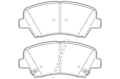 VALEO КОЛОДКИ ГАЛЬМІВНІ HYUNDAI I30 11- ПЕРЕД