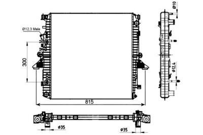 NRF AUŠINTUVAS VARIKLIO VANDENS LAND ROVER DISCOVERY III RANGE ROVER SPORT 