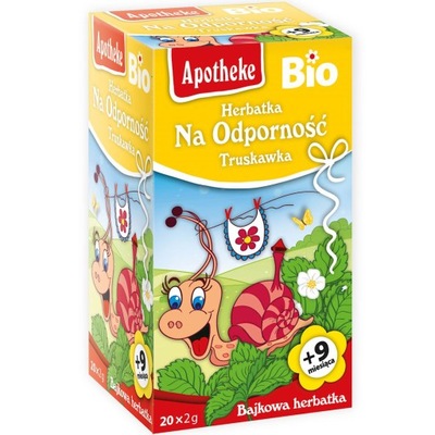 Apotheke Herbatka Truskawkowa Dla Dzieci Na Odporność Po 9 mies. BIO 20x2 g