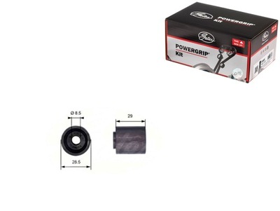 Gates t42045 ролик напрямна / напрямна, ремінь розподільного валу фото №1