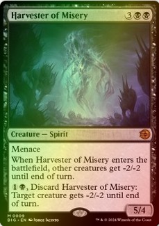MTG Harvester of Misery, V.1 FOIL (BIG) - stan NM