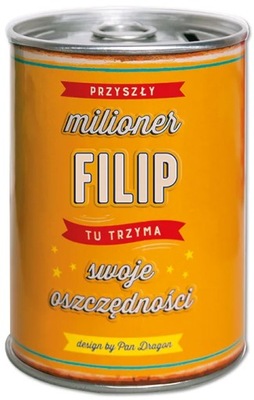 Puszka Skarbonka Vip - Filip - Przyszły milioner
