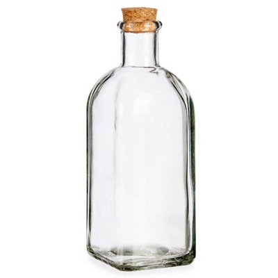 BUTELKA SZKLANA z korkiem NA SOK ozdobna buteleczka ze szkła 0,5l 500ml