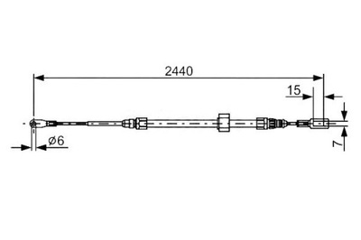 CABLE FRENOS DE MANO PRZOD/SRODEK MERCEDES SPRIN  