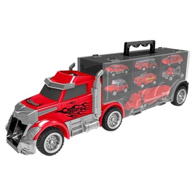 Zabawkowa ciężarówka Samochód zawiera 6 samochodzi