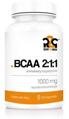 R2G BCAA 2:1:1 1000mg Mocne Aminokwasy 100kaps