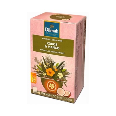 Rooibos Dilmah Kokos i Mango 20 torebek
