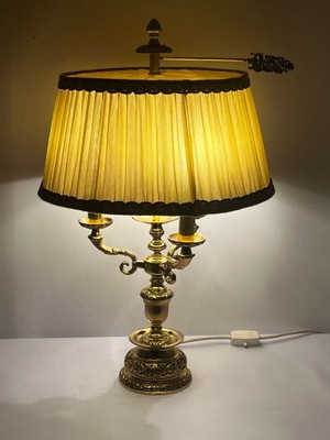 Lampa stołowa Mosiężna Kaiser 60-te lata