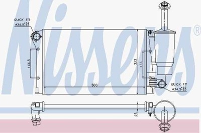Радиатор двигателя fiat фото №1