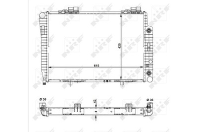 NRF NRF 51281 РАДИАТОР, СИСТЕМА ОХЛАЖДЕНИЯ ДВИГАТЕЛЯ