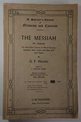 HANDEL. THE MESSIAH. Stare nuty. 1912