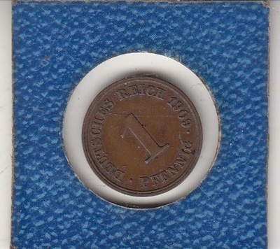 Niemcy-Cesarstwo 1 Pfennig 1909 J