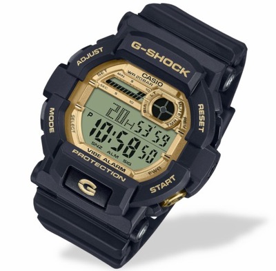 Zegarek męski sportowy Casio G-Shock GD-350GB Czarno-złoty +Box + Grawer