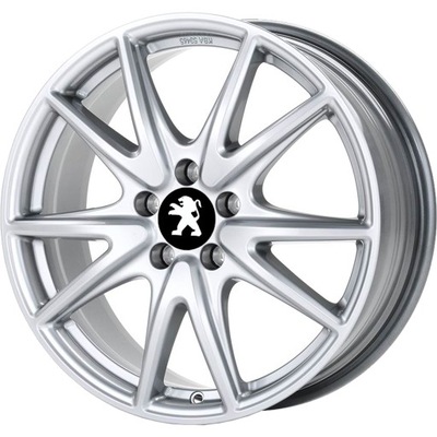 NEW ALLOY WHEELS (TITANIUM) MAKE PLATIN-PEUGEOT 17