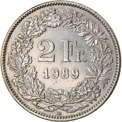 2 Francs franki 1989 Szwajcaria