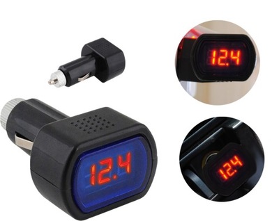 Miernik Samochodowy Woltomierz Do Auta 12V 24V LED