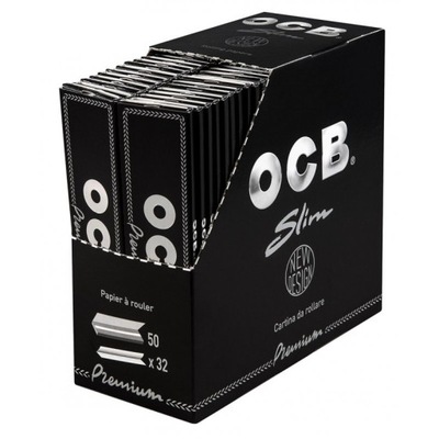 Bletki OCB Slim Premium King Size bibułki BOX 50sztuk