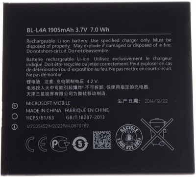 Bateria Nokia BL-L4A Lumia 535 1905mAh