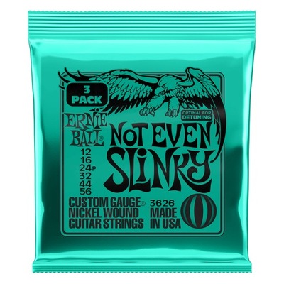 3-pack Struny Ernie Ball Not Even Slinky Nickel Wound 12-56 (3626)