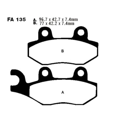 EBCFA135TT EBC KLOCKI HAM. MOTO. YAMAHA XTZ 750 SUPER TENERE (89-95)/ XTZ