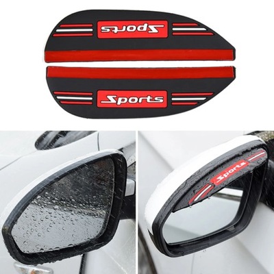 PC. AUTOMOTIVE MIRROR INTERIOR PROTECTION ANTI-RAIN BLACK MIRROR  