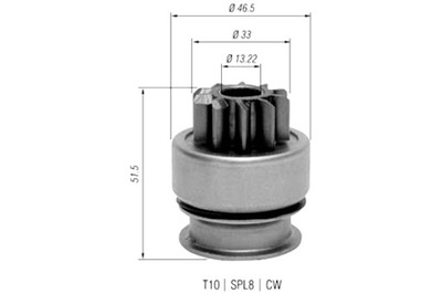 MAGNETI MARELLI BENDIKS ARRANCADOR CITROEN XM HYUNDAI H-1 STAREX  