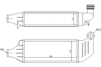 ИНТЕРКУЛЕР FORD MONDEO II 1.8D 08.96-09.00 NISSEN