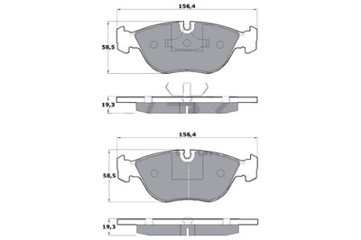 TOMEX BRAKES КОЛОДКИ ТОРМОЗНЫЕ VOLVO 850 S70 V70 C70