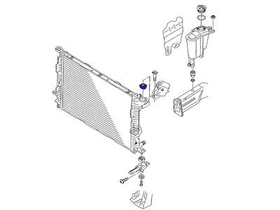 AUDI A4 2011-2015 КРІПЛЕННЯ РАДІАТОРА 8K0121275C
