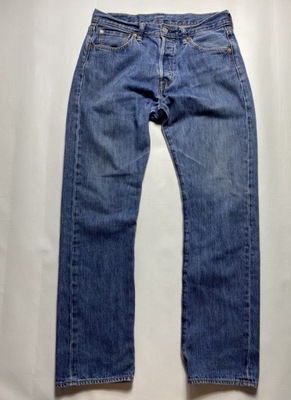 Levi's 501 STRAUSS LEVIS niebieskie oryginalne Spodnie Jeansy W 30 L 30