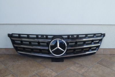 Решётка радиатора mercedes ml 166 под радар bardzo хороший чёрный блеск+ хром фото №1