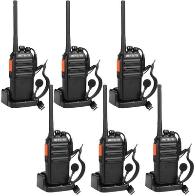 Retevis Rt24 Walkie Talkies Krótkofalówka 6X