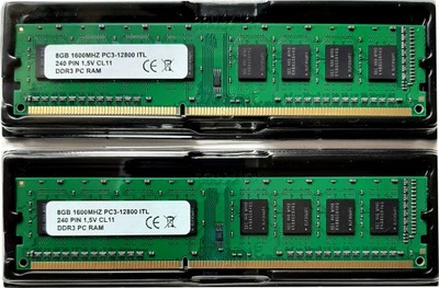 PAMIĘĆ RAM 16GB 2x8GB 1600MHZ DIMM DDR3
